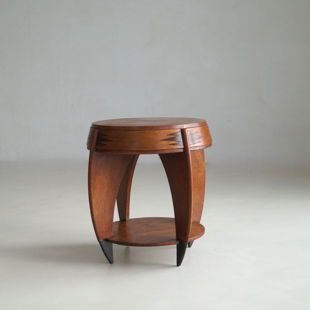 Art Deco Dutch Side Table by P.E.l. Izeren for De Genneper Molen, 1920s For Sale - Image 11 of 18