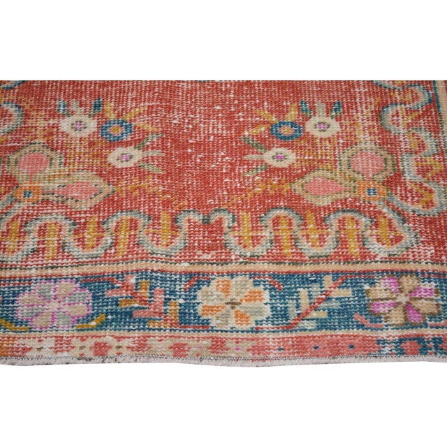 Vintage Turkish Anatolian Hand Knotted Wool Rug, 3'x6'6'' For Sale - Image 4 of 5