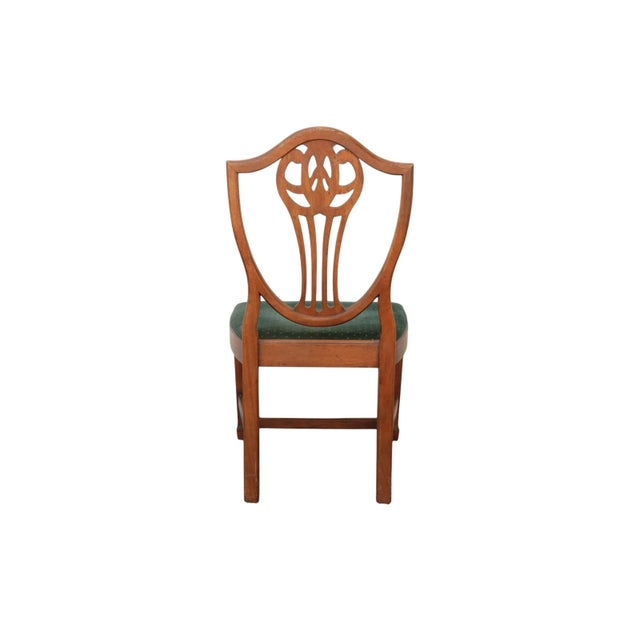 1930s 1937 Macys Shield Back Dining Chairs - Set of 6 For Sale - Image 5 of 11