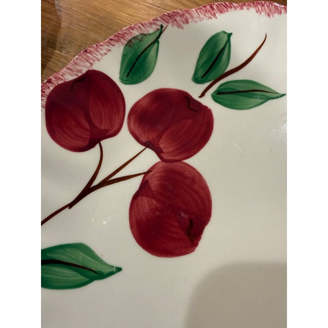 Vintage 1940s Blue Ridge Southern Potteries "Crab Apple" Dinner Plates - Set of 4 For Sale - Image 4 of 9