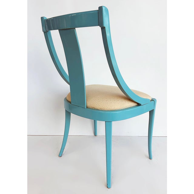 1990s Paco Capdell for Sillerias Alacuas Spanish Lacquered Chairs, 1990s, Set of 4 For Sale - Image 5 of 16