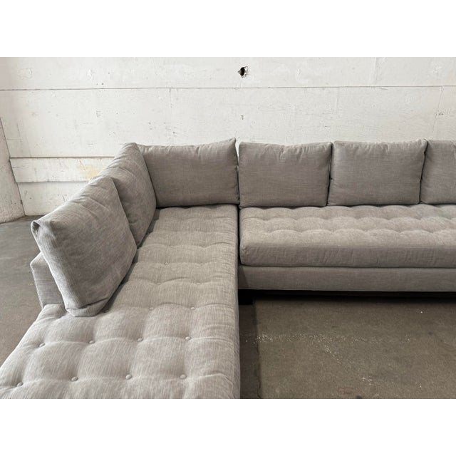 Textile Swaim Abbott Chaise Sectional For Sale - Image 7 of 12