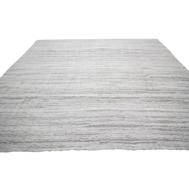 Contemporary 1960s Vintage Turkish Kilim Rug- 9′6″ × 11′9″ For Sale - Image 3 of 7