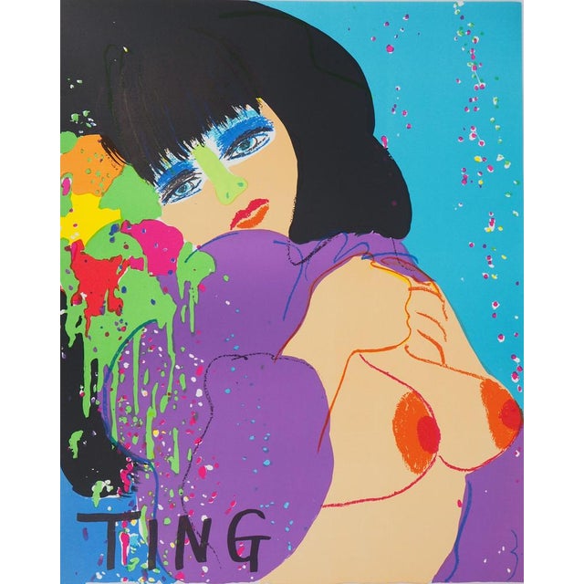 Walasse TING (1929-2010) Intimate Moment Original color lithograph poster Signed in the plate On poster paper, 50 x 72 cm...