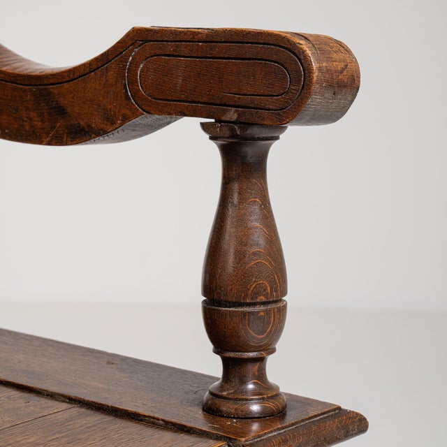 Mid 20th Century France Brown Wood Benches For Sale - Image 10 of 11