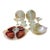 1930s Art Deco Manhattan Dinner Set for 2 - 14 pcs For Sale