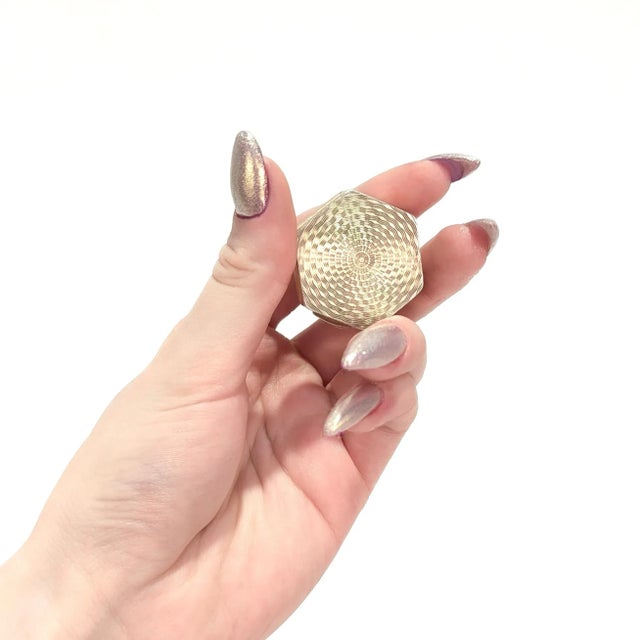 Antique Austrian Art Deco Guilloche Enamel & Sterling Silver Compact / Pill Box For Sale - Image 4 of 13