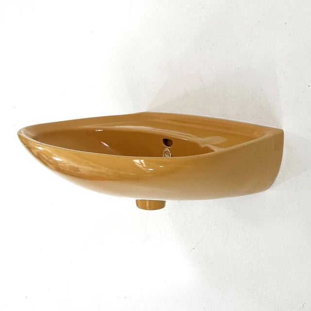 Vintage Mustard Sink from Keramag Keravit, 1980s, in Good conditions. Designed 1970 to 1979 This piece has an attribution...