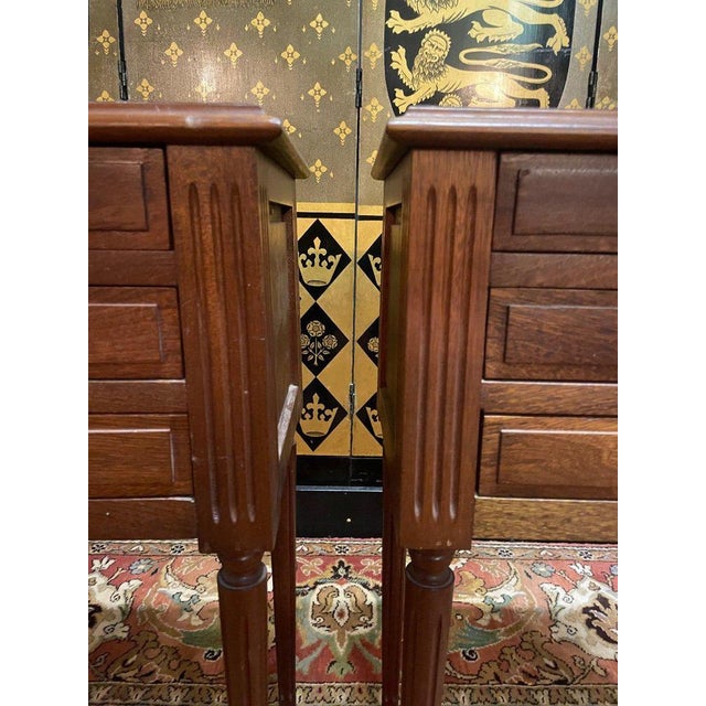 Louis XVI Bedside Tables, Set of 2 For Sale - Image 3 of 9