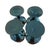 1960s Mid-Century Modern Hand-Blown Italian Empoli "Chocolate Sienna" Wine Goblets - Set of 4 For Sale - Image 4 of 4