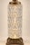 Vintage French Neoclassical Illuminated Crystal Table Lamp With Cream Bell Shade For Sale In Los Angeles - Image 6 of 8