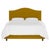 This fully upholstered bed has a unique headboard shape, allowing you to chart a course for a bedroom retreat that is at...