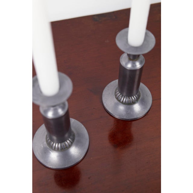 Danish Art Deco Candleholders by Just Andersen, 1930s, Set of 2 For Sale - Image 6 of 10