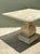 Rustic Vintage Square Stone Top Pedestal Dining Table For Sale - Image 3 of 15