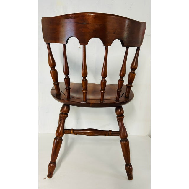 1950s Vintage Ethan Allen Old Cherry Baumritter Chair For Sale - Image 5 of 8