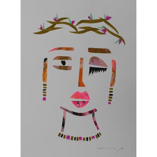 Liza Mixed Media Collage For Sale