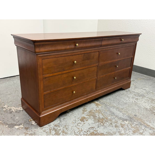 Traditional Shermag Louis Philippe Style Dresser For Sale - Image 3 of 12