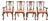 Ethan Allen Chippendale Carved Mahogany Dining Chairs, Set of Four For Sale