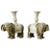 Chinese Jade Colored Porcelain Elephant Candlesticks - a Pair For Sale - Image 13 of 13