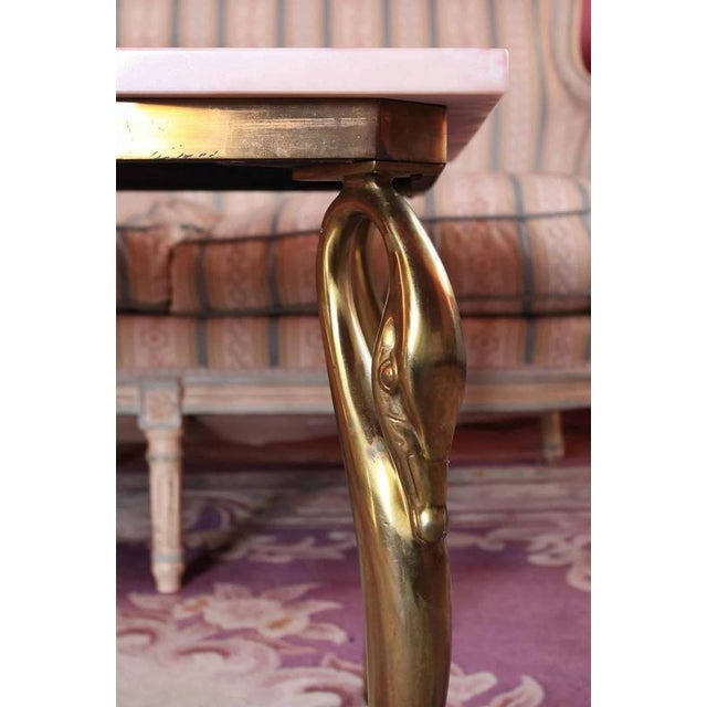 2000 - 2009 Coffee Table with Swans For Sale - Image 5 of 5