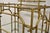 Mid 20th Century Mid 20th Century Hollywood Regency Faux Bamboo Chinese Chippendale Pagoda Gold Etagere Bookcase For Sale - Image 5 of 12