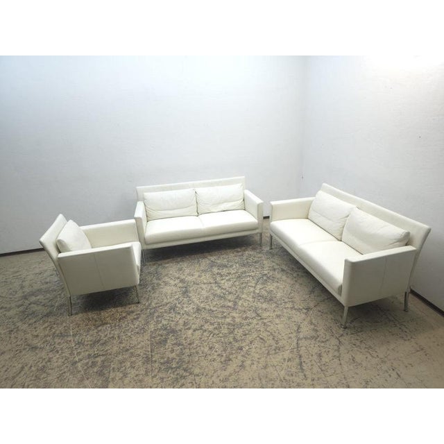 Jason Suite Two-Seater Armchair Sofa in White by Walter Knoll For Sale - Image 13 of 18