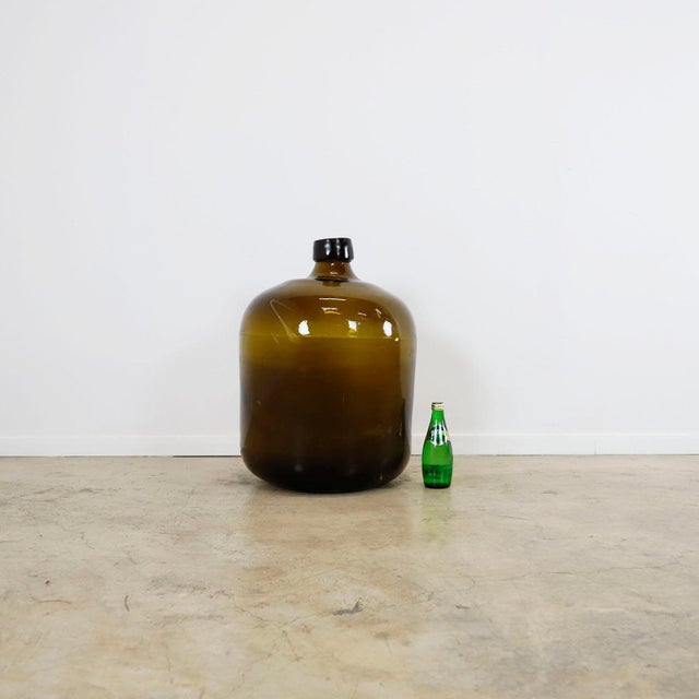 1970s Big Size Art Glass Bottle For Sale - Image 4 of 4