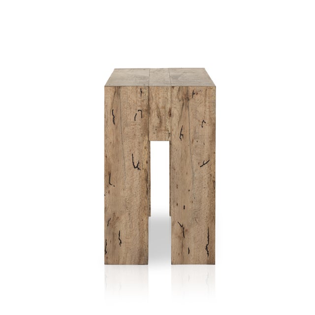 Brown Four Hands Abaso Console Table, Rustic Wormwood Oak For Sale - Image 8 of 11