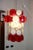 Mid-Century Modern Red & White Chandelier from Vistosi, 1960 For Sale - Image 3 of 10