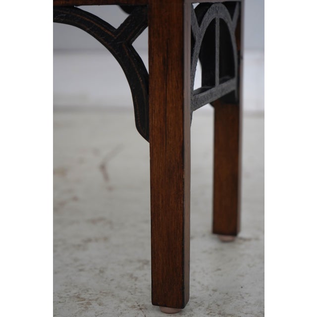 Chinoiserie Decorated Pagoda Chinese Chippendale Curio Shelf For Sale - Image 15 of 18