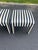 Pair of Striped Square Ottomans in the Style of Billy Baldwin For Sale - Image 11 of 12