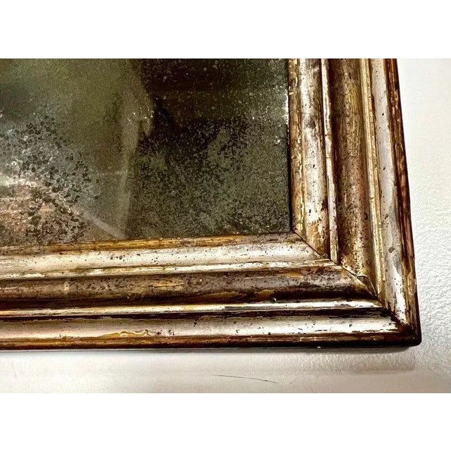 Glass 19th Century Italian Silver Gilt Mirror For Sale - Image 7 of 8