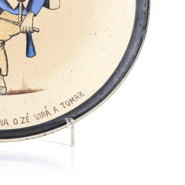 Suspension Plate in Earthenware For Sale - Image 5 of 6