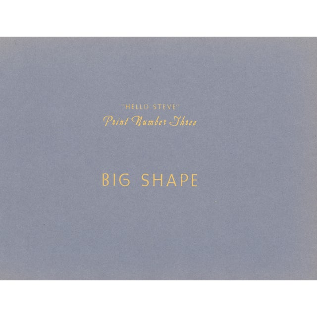 Native American 1947 Silkscreen "Big Shape" by Steve Wheeler For Sale - Image 3 of 5