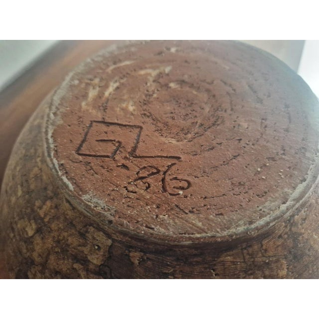 Large Studio Ceramic Bowl by Gerhard Liebenthron, 1986 For Sale - Image 4 of 7