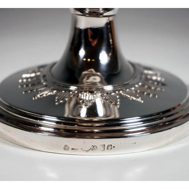 Art Nouveau Viennese Silver Candleholders by Rudolf Steiner, 1900s, Set of 2 For Sale - Image 5 of 8