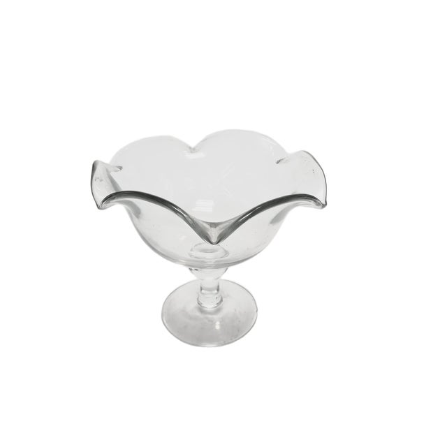 Postmodern Transparent Bowl on Stand, Poland, 1970s For Sale - Image 10 of 12