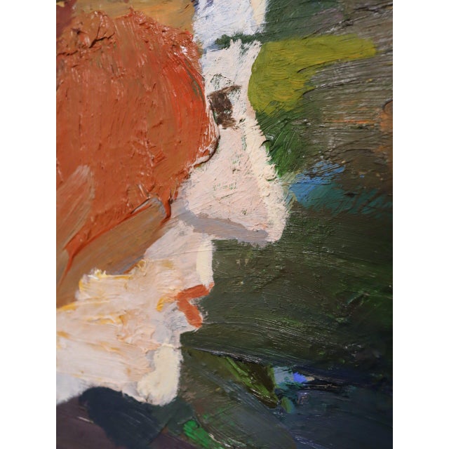 1989 'The Rumour' Vintage Original Expressive Swedish Figurative Oil Painting, Framed For Sale - Image 11 of 15
