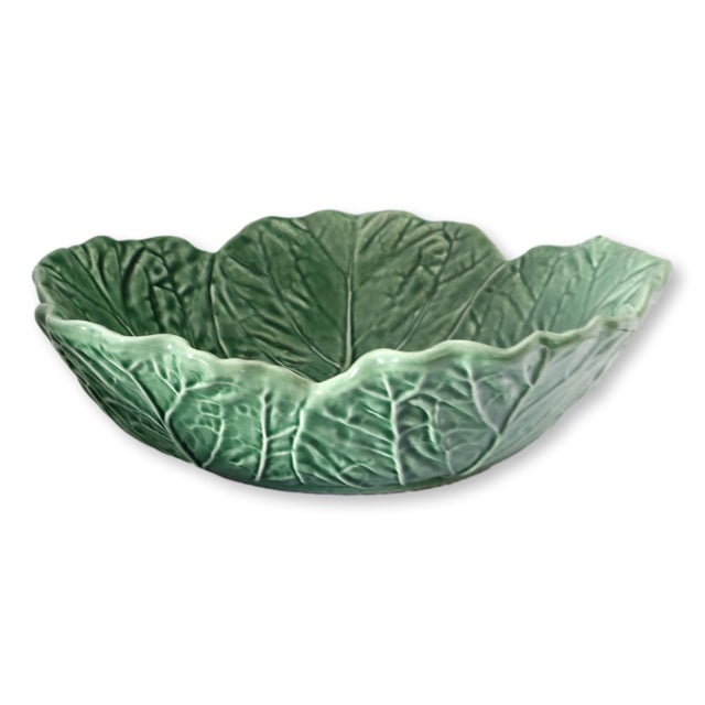 Late 20th Century Late 20th Century Bordallo Pinheiro Cabbageware Bowls, Set of 3 For Sale - Image 5 of 7