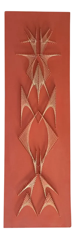 Mid-Century Modern Thread Picture, 1960s