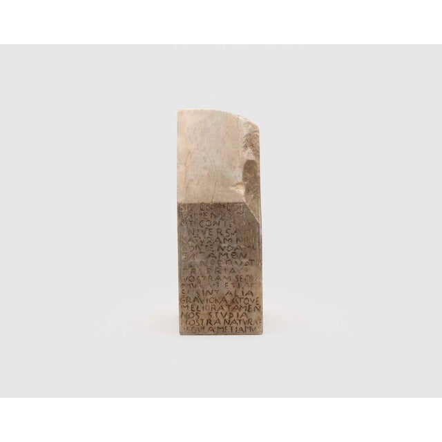 MARIA DOMPE, (Italian, b. 1958), Lady Sculpture, marble and fabric, 1995, height: 14 in. One of a pair, (Lady and...