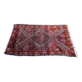 Moroccan Collectible Area Rug -13.4 X 6.9 Ft For Sale