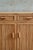 Light Yellow Small Fluted Bamboo Sideboard and Mirror, 1970s, Set of 2 For Sale - Image 8 of 12