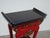 Vintage Chinese Asian Red & Black Lacquer W Gold Trim Side Table, Altar Table For Sale - Image 4 of 16