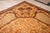 Brown 9x12 Vintage Aubusson Flat Weave Wool Rug, Brown Baroque Medallion For Sale - Image 8 of 14