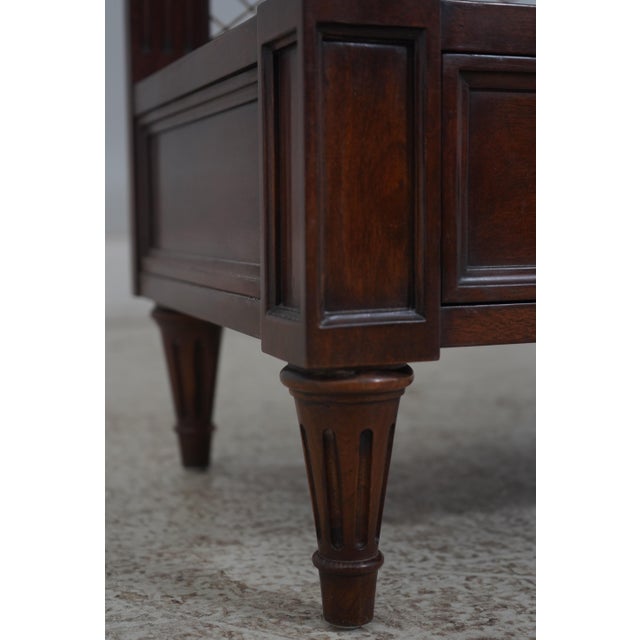 Wood Karges French Louis XVI 3 Tier 3 Drawer Server For Sale - Image 7 of 12