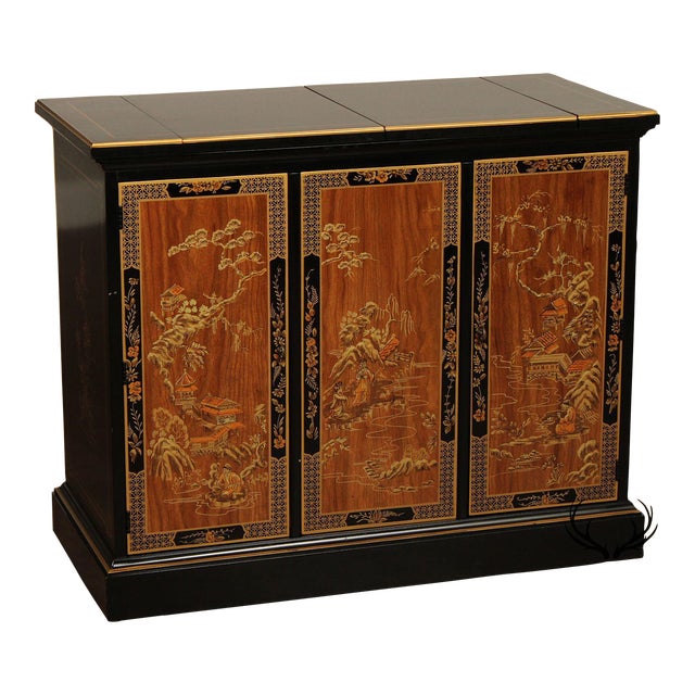 Drexel 'Et Cetera' Chinoiserie Flip Top Server For Sale