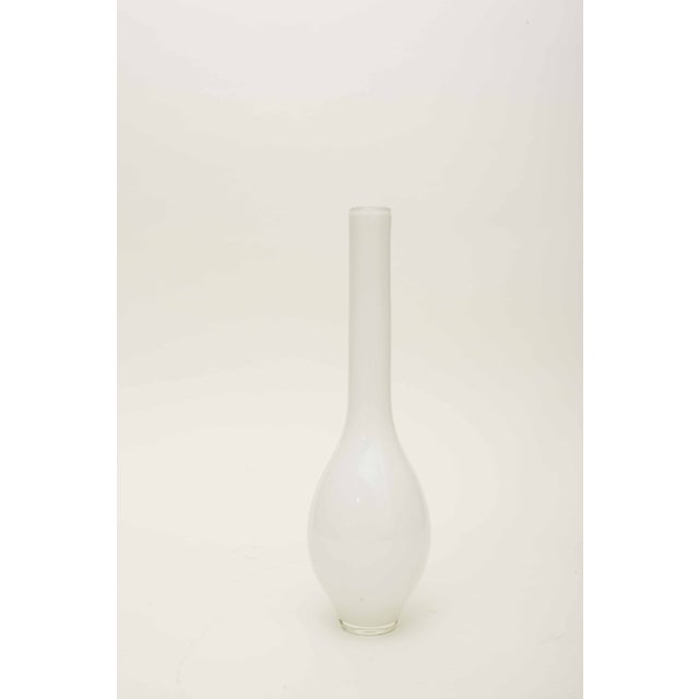 White Glass Bud Vase Chairish