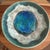 Vintage McCarty Pottery Dark Jade Waterbottom Plate W/ Edge, Mississippi Delta Studio Pottery For Sale - Image 4 of 8