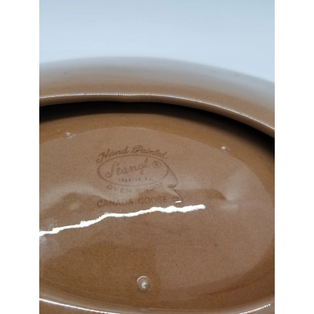 Mid-Century Modern Vintage 1960's Canadian Goose Stangl Pottery Ashtray For Sale - Image 3 of 5